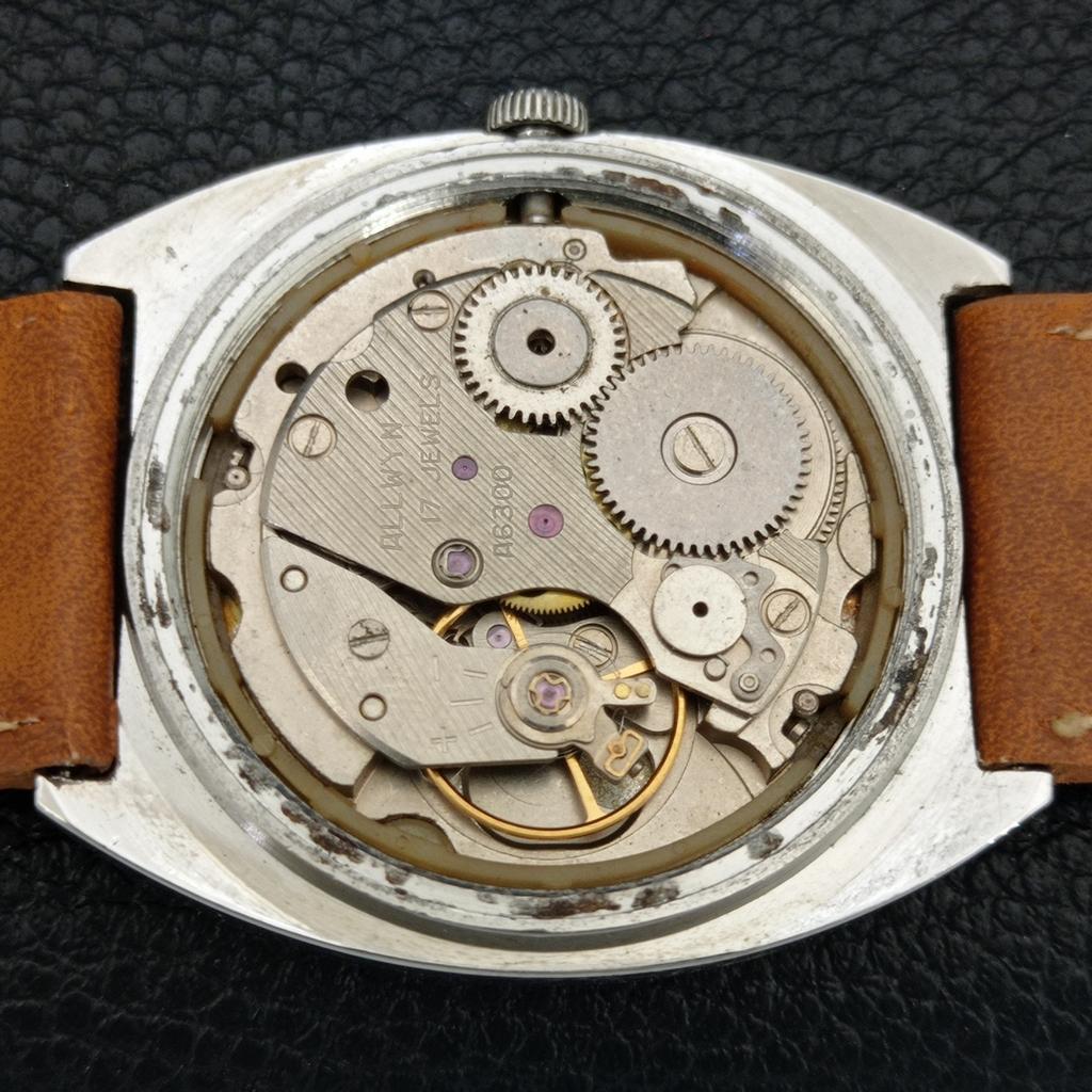 ALLWYN 6300A HAND-WINDING INDIA MENS VINTAGE ORIGINAL DIAL WATCH A706122-1