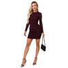 AX Paris Womens/Ladies Diamante Jacquard Ruched Mini Dress