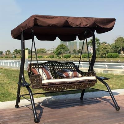Garden Swing Cover Set Swing Awning Replacement Waterproof Swing Sun UV Applicable To Terrace Garden