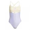 Womens/Ladies Colour Block X Back One Piece Swimsuit