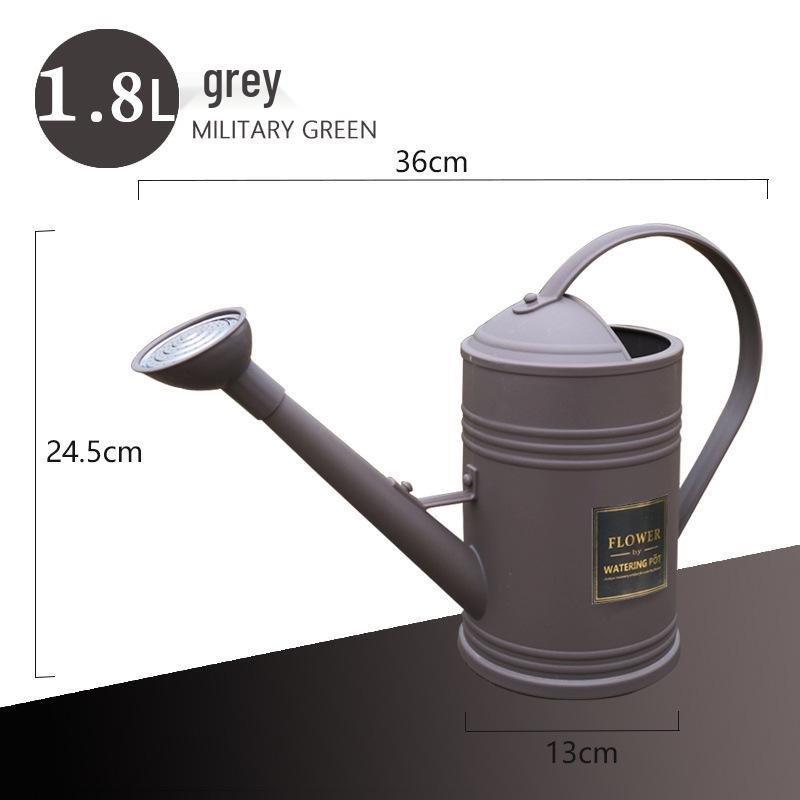 Long-Spout Plastic Watering Can, Imitation Tinplate, for Flowers, Plants, and Vegetables