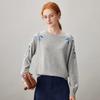 Kemengboka Women's Embroidered Cashmere Crewneck Sweater
