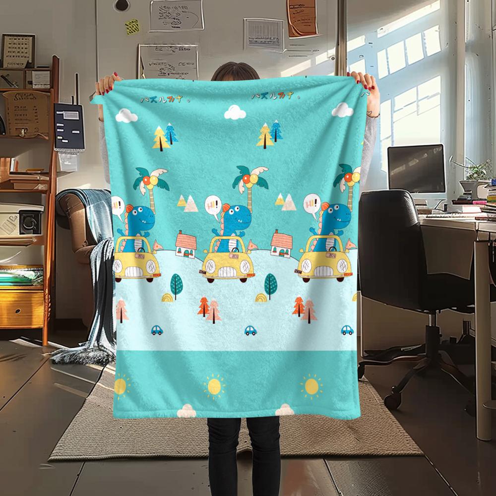 1 Stück Flanelldecke mit Cartoon-Druck, Hohe Qualität, Bequem für alle Jahreszeiten, Heimdekoration, Wärme und Komfort, Perfekt als Weihnachts- oder Geburtstagsgeschenk