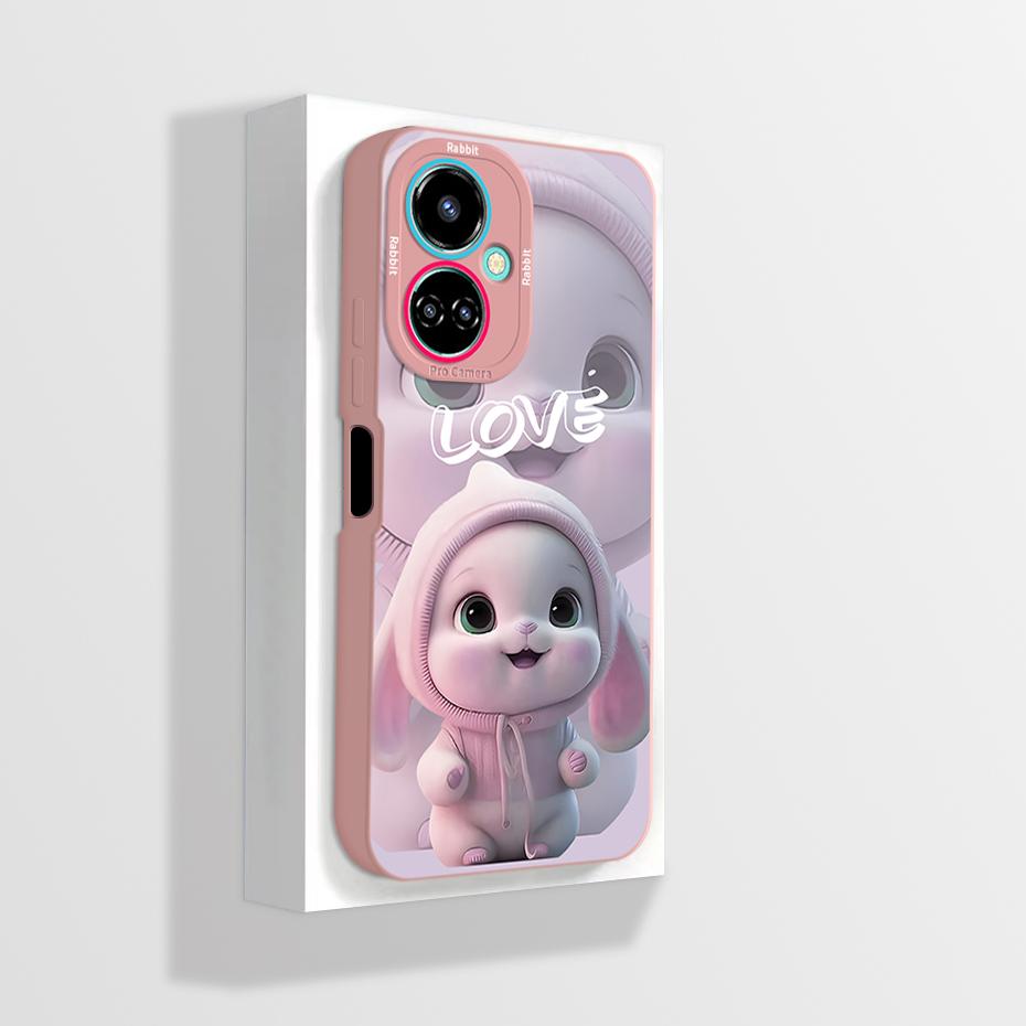 For Tecno Camon 19 Case Camon 19 Pro Neo Phone Case Astronaut Flower Camera Protection Anti Drop Liquid Silicone Soft Back Cover
