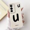For Realme C71 2025 Case RMX5303 Cover Cute Lucky Initial Letters Soft Silicone Lens Protective Covers For RealmeC71 C 71 Bumper