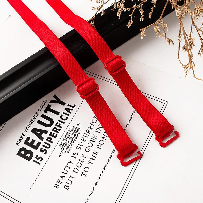 Регулируемые нескользящие эластичные бретели для бюстгальтера - Двойные 9, Окрашиваемые Width 1CM Length 42CM