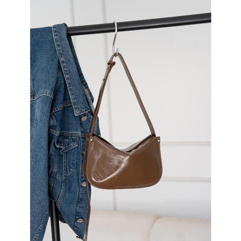 Fashionable Genuine Leather Women's Bag Crossbody Bag Retro Single-shoulder Bag Women's Underarm Bag