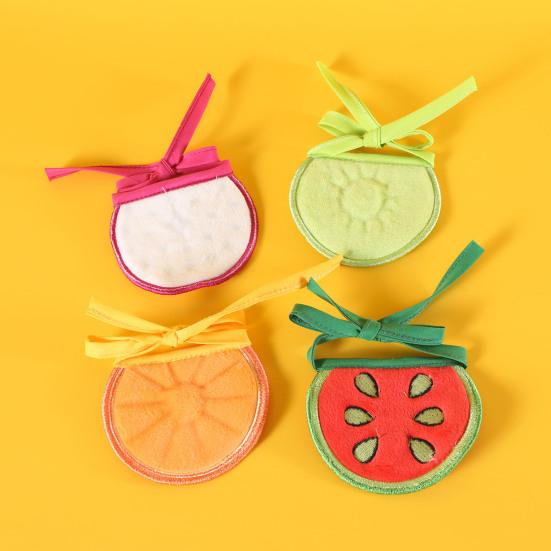 Cartoon Fruit Pet Bandana Watermelon Orange Kiwi Pet Neckerchief Scarf Adjustable Pet Bib Accessories for Dogs And Cats
