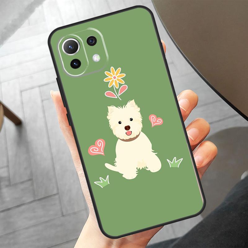 West Highland Terrier Westie Funda For POCO F6 X6 Pro X5 X3 F3 F5 M6 M5s Xiaomi 14 Ultra 12 13 Lite 11T 12T 13T Pro Case