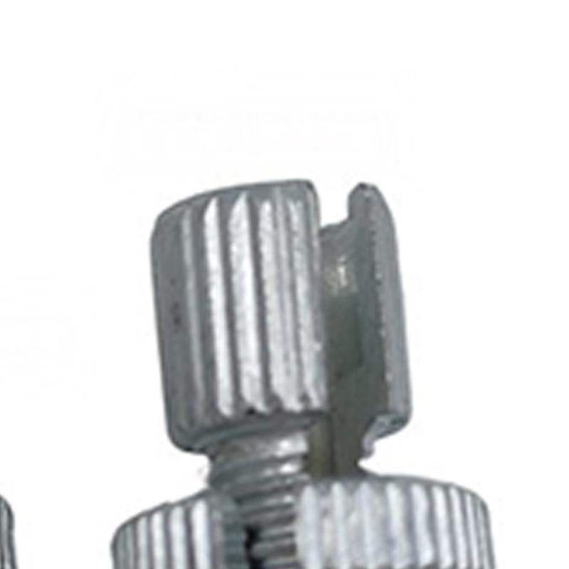 Corrosion Resistant Motorcycle Cable Tension Adjuster Regulating Screw 8Mm Thread Universal Application Silver Iron Finish