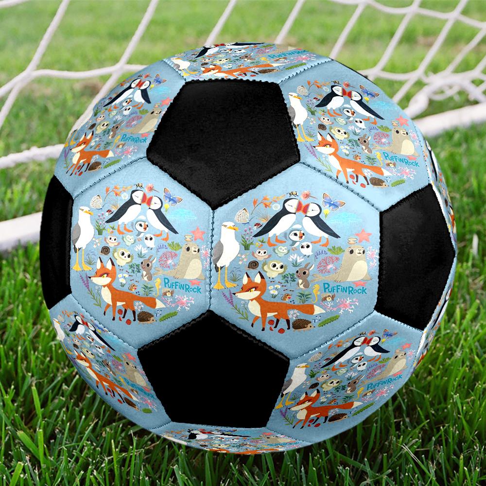 Puffin Rock Theme Size 5 Soccer Ball, Suitable for Both Indoor and Outdoor Matches, a Gift Suitable for Everyone.