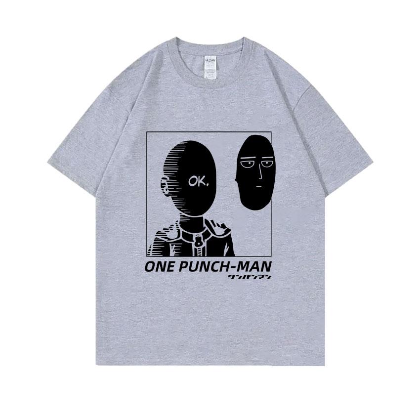 Anime One Punch Unisex Graphic Tshirt Saitama Egg Funny Tshirt Unisex Women Casual Oversized Streetwear Unisex Cartoon Unisexga T Shirts