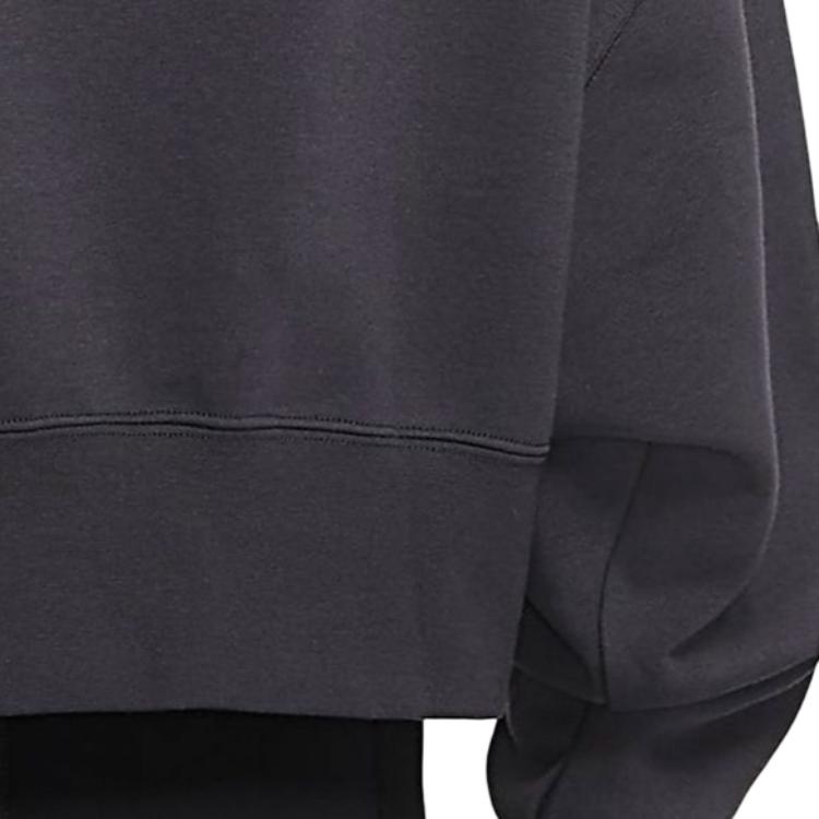 Nike Logo Sports Casual Crewneck Sweatshirt Women sweatshirt Dark-Gray DJ4136-062