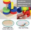 Montessori Holz-Nistspielzeug Stapelspielzeug Magnetisch schwebend Farbe Form Zuordnung Früherziehung Eltern-Kind-Interaktion