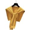 Korean Knit Shawl Female Blouse Shoulders Fake Collar Cape Knotted Scarf Neck Guard Scarve Mountaineering Scarf For Women