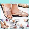 Elegant Women Shoes Sandal Comfy Platform Flat Sole Orthopedic Big Toe Foot Pu Leather