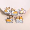Cartoon Dog Series Enamel Pins Cute Anime Dachshund Sausage Dog Pet Animal Brooches Lapel Badge Jewelry Gifts For Kids Friends