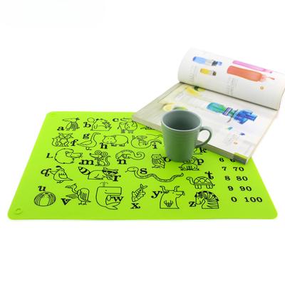 Silicone Graffiti Board Baby Painting Mat Children Learn To Draw Silicone Placemat Filling Practice Mat Early Education Teaching AIDS