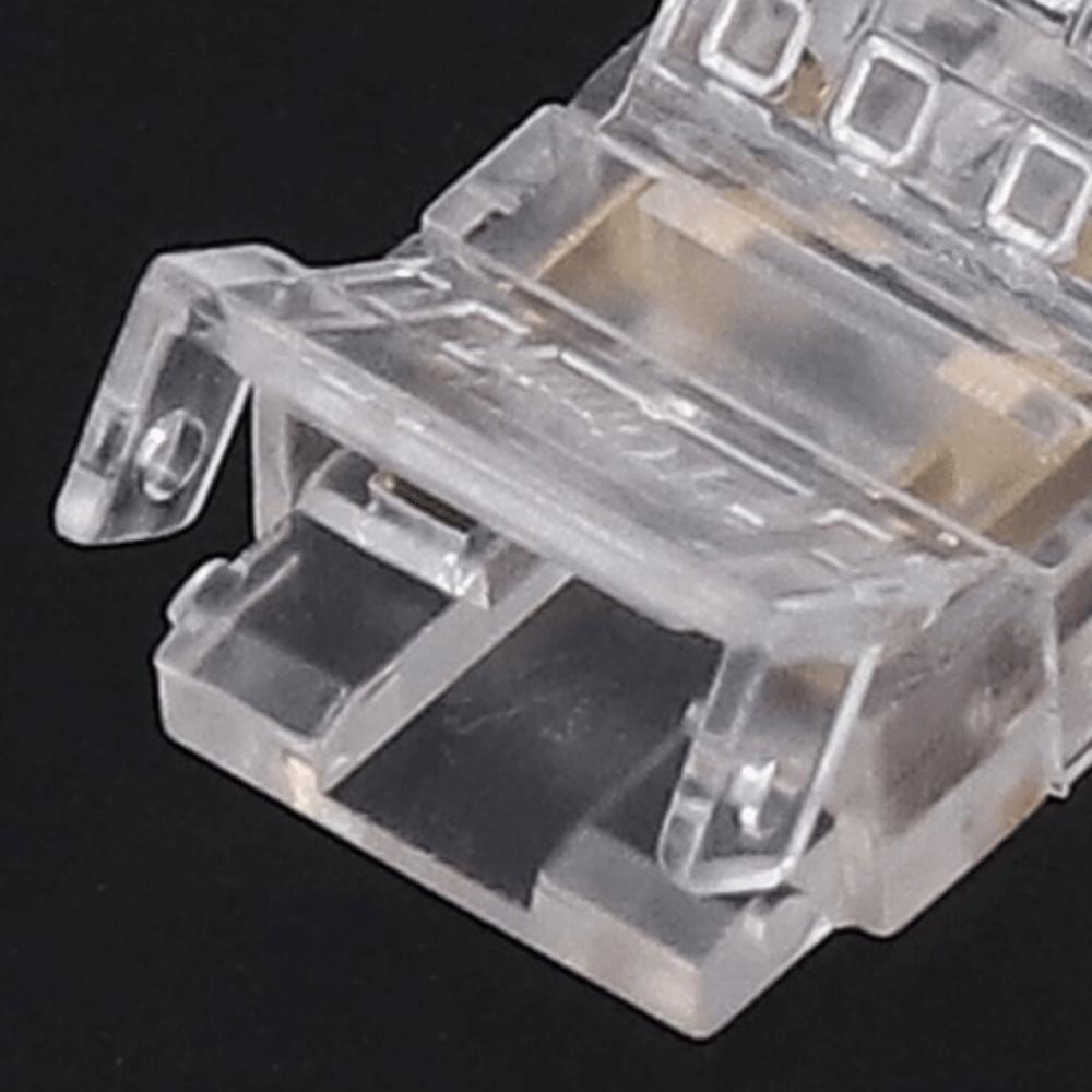 10pcs Transparent LED Strip Connectors 10mm Solderless LED Connectors  Home Use