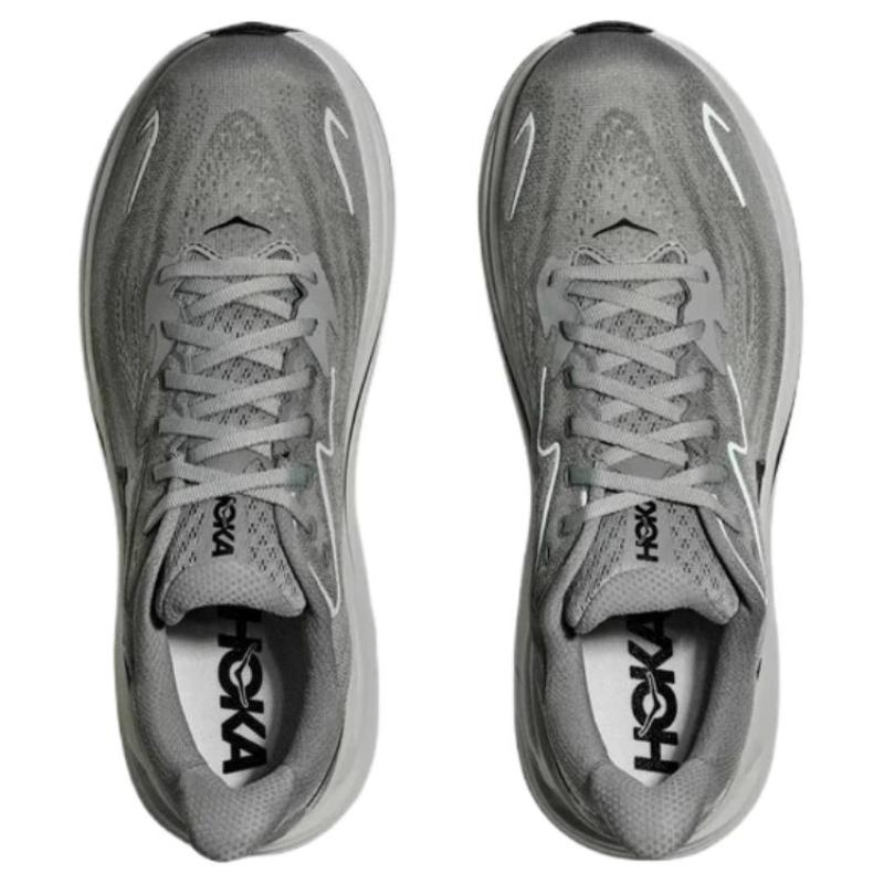 HOKA ONE ONE Clifton 10 Galactic Grey Asteroid Sneakers 1162030-GYST