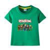 ROBLOX Boys' Cotton T-Shirt - 2023 Summer Short-Sleeve Top for Kids