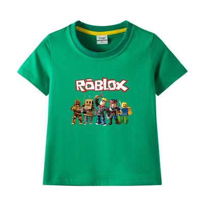 ROBLOX Baumwoll-T-Shirt für Jungen - Sommer 2023 Kurzarm-Oberteil für Kinder