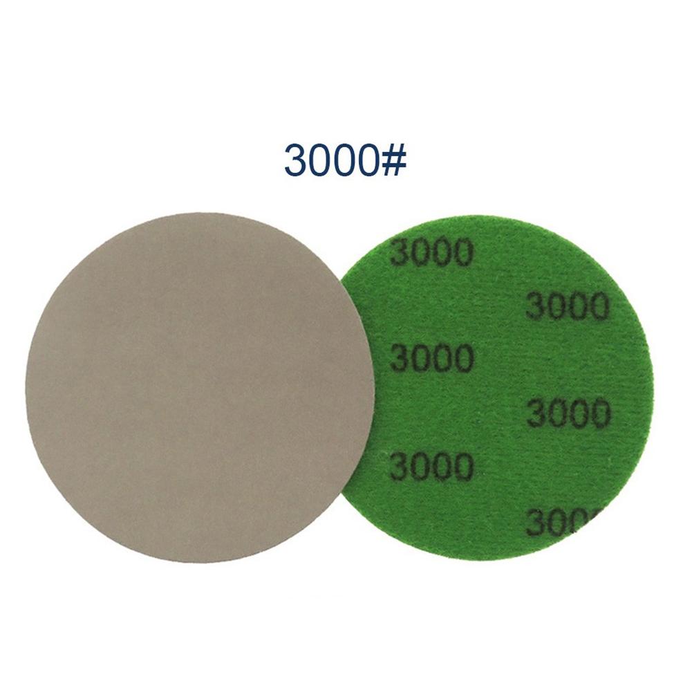 10PCS 3 Inch Silicon Carbide Sanding Discs Wet/Dry Sanding Sandpaper 240-10000 Grit Sanding Paper Set Abrasive Disc Tools