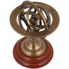 India Antique FInish Armillary Sphere Zodiac Sign Engraved globe for Table Desk Decor armillary globe armillary World Globe  (6 inch brown)