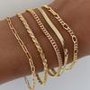 5er Set 18 Karat Vergoldetes Edelstahl-Armband für Damen, ein Elegantes und Luxuriöses Schmuckset für Damen, das Nie Verblasst
