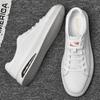 Fashion Classic  men's leather casual shoes lightweight men's business shoes simple white wear-resistant outdoor hiking shoes