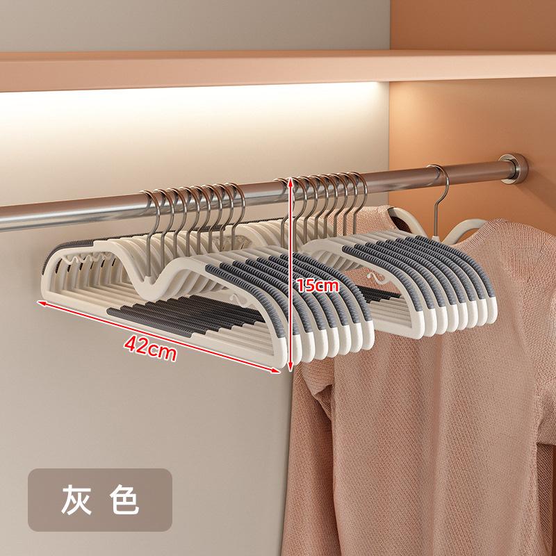 Rotatable Short-Neck Anti-Slip No-Trace Clothes Hangers, 10pcs Anti-Shoulder Mark for Home Closet & Laundry Storage Organizer