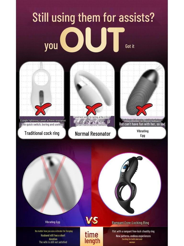 Vibrating Penis Sleeve and Cock Ring Set for Couples