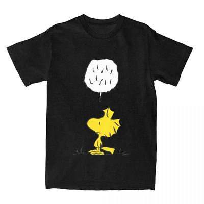 Koszulka Woodstock Speaks w kropki dla mężczyzn 100% bawełna humorystyczna koszulka z okrągłym dekoltem Harajuku urocza vintage z krótkim rękawem