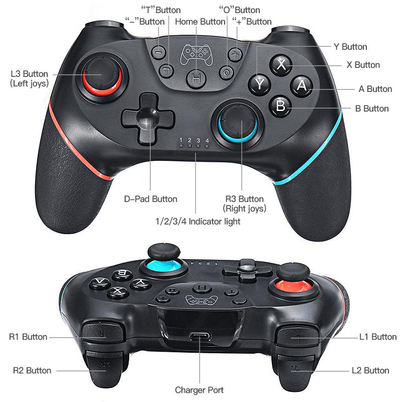 Kabelloses Bluetooth für Nintendo Switch & OLED Lite PC Controller Gamepad Joystick Steuerung Computerspiel-Pad Mando Befehl Gaming