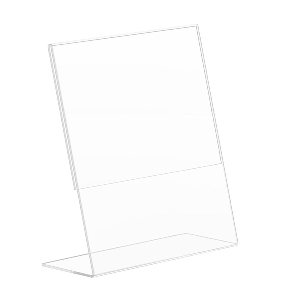 

Рекламный стенд A6/L-образный кронштейн, идеально подходит для кафе, ресторана, выставки, офиса, промо-акции - прозрачный акрил чистый