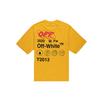 Off-White Industrial Y013 Short-Sleeve Recon Tee Yellow/Black Men Tops OMAA078F191850166010