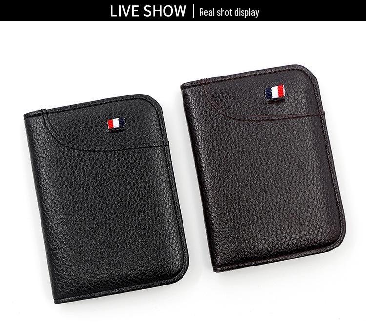 Men's Portable Multi-Functional Large Capacity Slim Card Holder with Multiple Slots