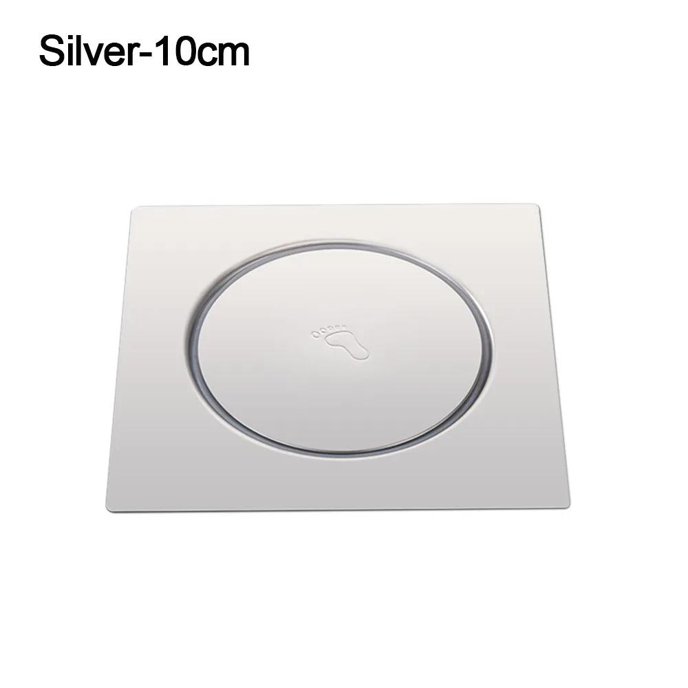 Creative Stainless Steel Press-Type Floor Drain Pop Up Bounce Pedal Type Sewer Floor Strainer Anti-odor Square Drain Filter