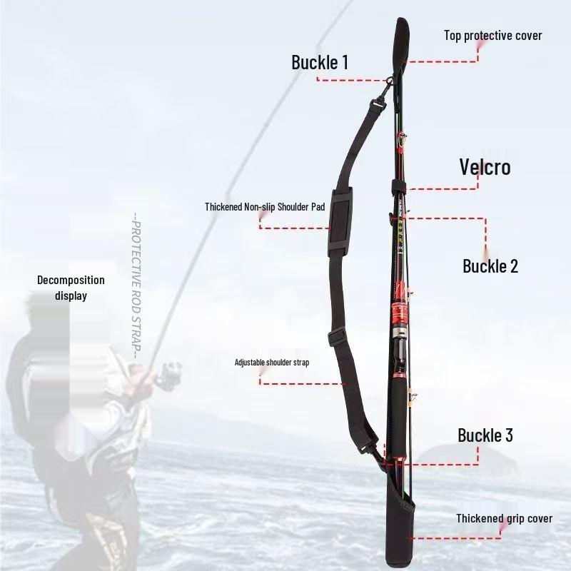 Universal Portable Fishing Rod Holder for Car - Multi-functional Storage for Fishing Gear and Supplies