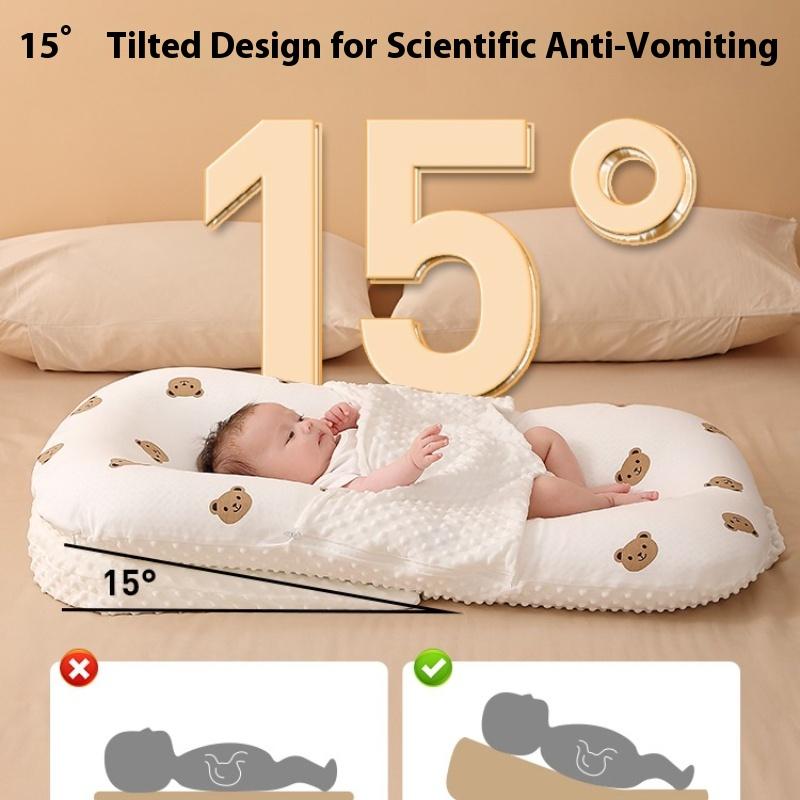 Bed In Bed Baby Newborn Anti-jump Spit Choking Milk Pressure Coax Sleep Nest Sleeping Pad Baby Landing Wake Up Artifact Soothes Go Out