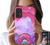 Hülle für Samsung Galaxy A23 5G - Süße Donuts mit Zuckerguss im Hintergrund + Glas