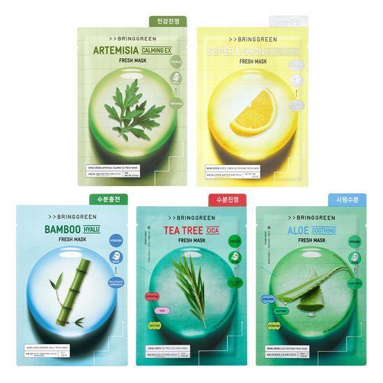 BRING GREEN Fresh Mask 5 Types Per Sheet