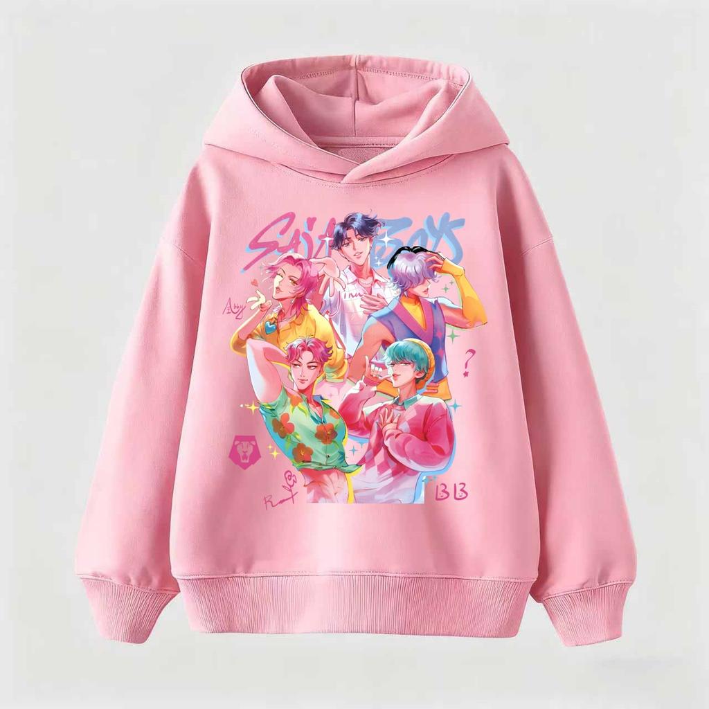 KPop Dämonenjäger Cartoon Mädchen Junge Kapuzenpullover Warm Kinder Koreanische Welle Mode Lässige Oberteile Freizeitkleidung
