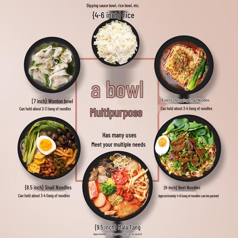 Japanese Style Melamine Ramen Bowl