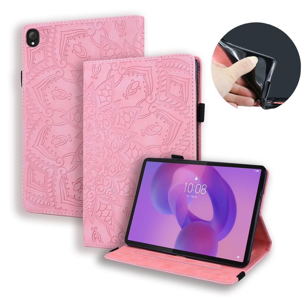 Für Lenovo Tab K10C/E10C Tablet Hülle Kartenfächer Lederhülle Blumenmuster