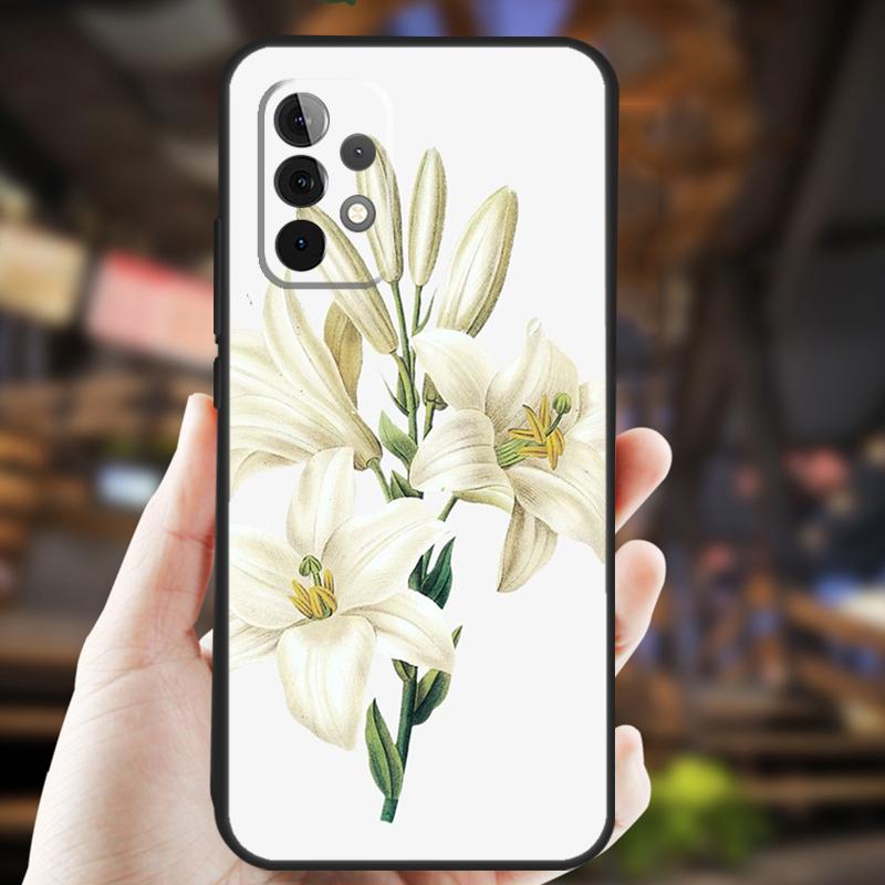 

Lily Flowers Case For Samsung Galaxy A34 A06 A05 A32 A16 A55 A36 A26 A54 A14 A22 A52 A35 A15 A53 A13 A56 Samsung A26
