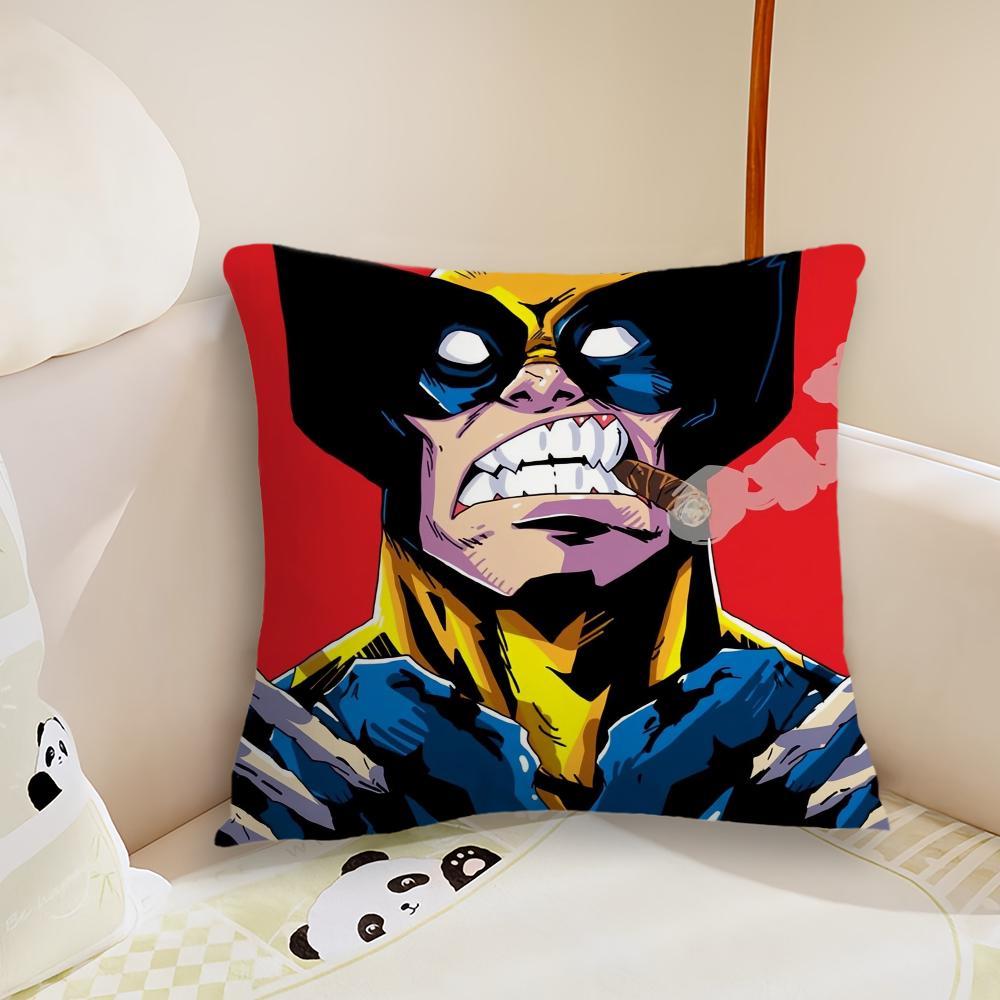 Movie Wolverine X-Men Cool Cushion Cover Living Room Headboard Bedroom Office Cushion Cushion Sofa Nap Time Pillow Case