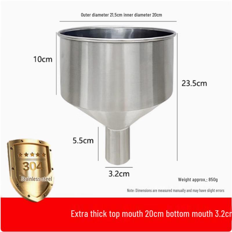 Large Mouth 304 Stainless Steel Kitchen Funnel