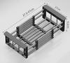 Drain Basket, Retractable Stainless Steel Sink Strainer Drain, Household Storage Rack