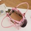 Multi-functional Travel Handbag Large Capacity Printed Handbag Hand-held Meal Bento Bag Travel Storage Bag